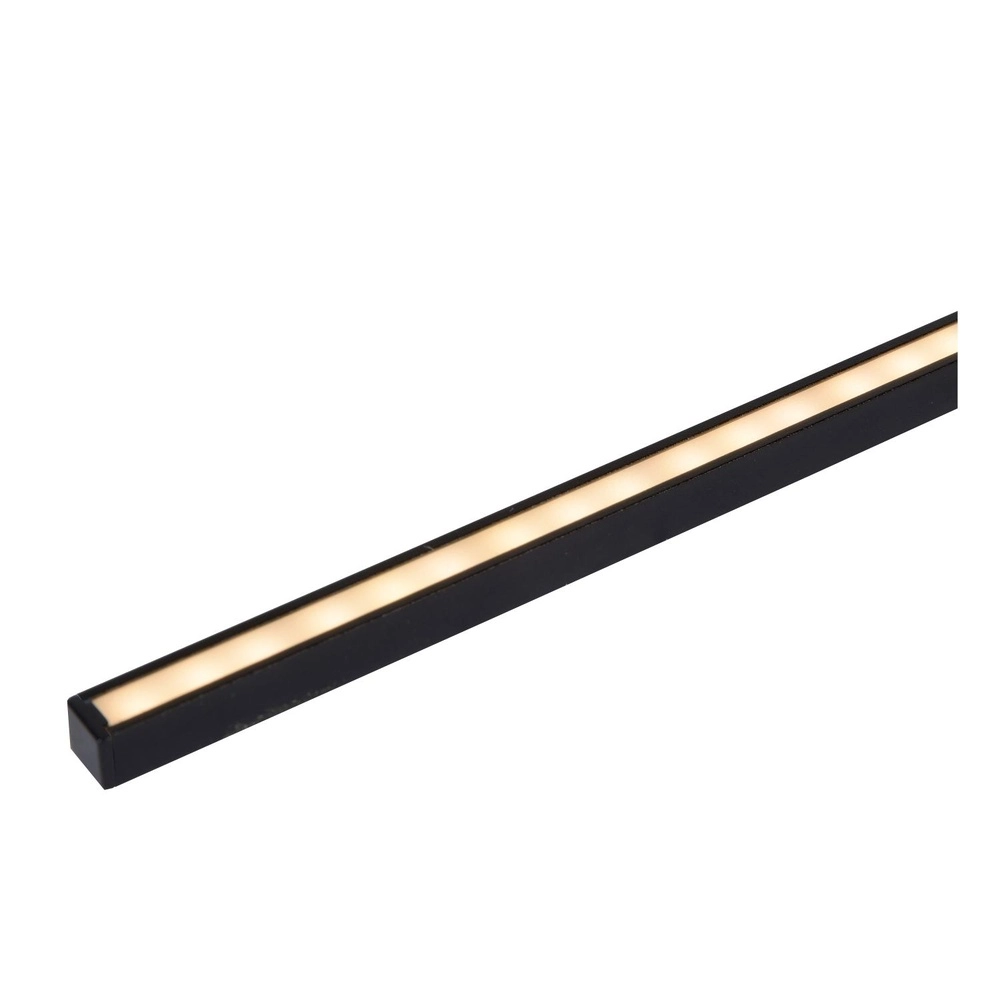Strakke badkamer wandlamp Mizar IP44 60cm zwart Lucide 5411212126924