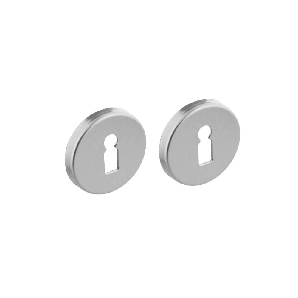 Set van 2 sleutelrozetten Tira rond aluminium