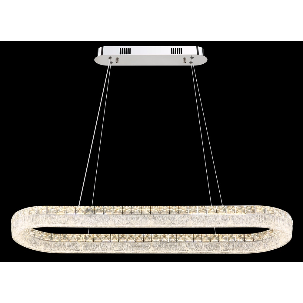 Hanglamp Laurel ovaal chroom Globo 9007371572779