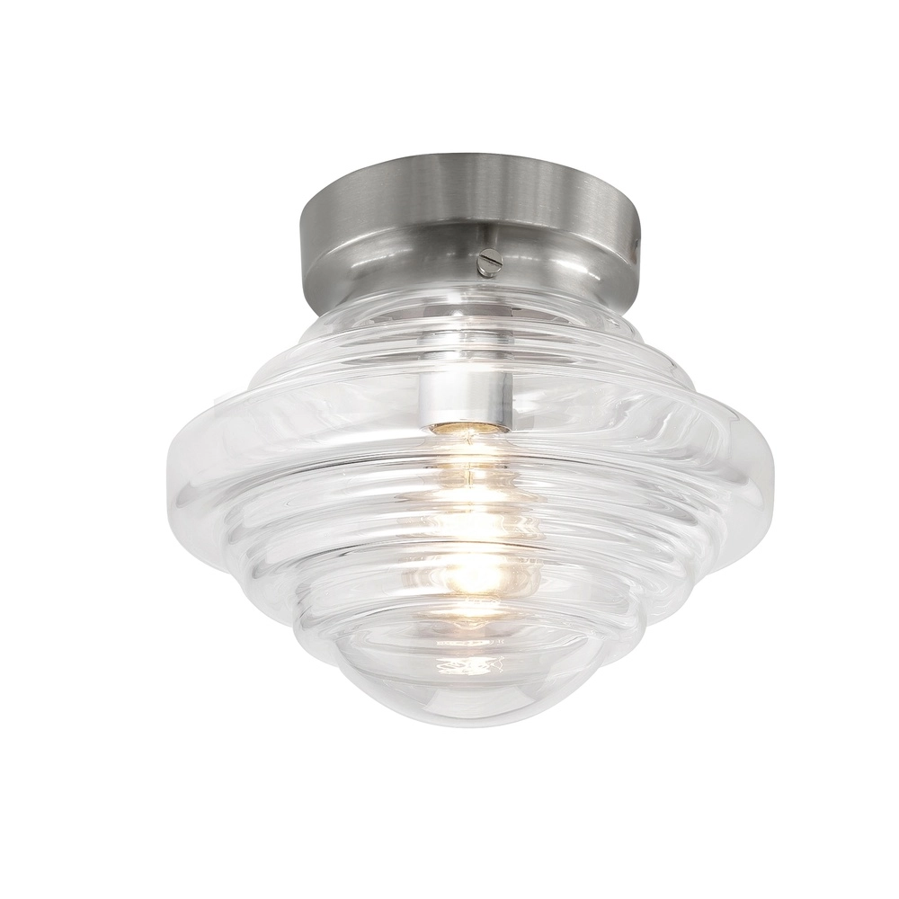 Plafondlamp York helder glas Ø 25cm