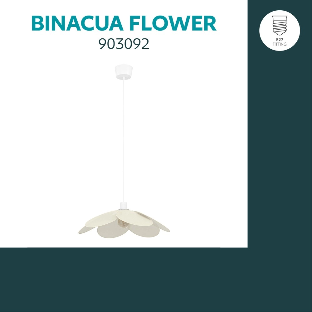 Hanglamp Binacua wit Ø 60cm Eglo 9008606405794