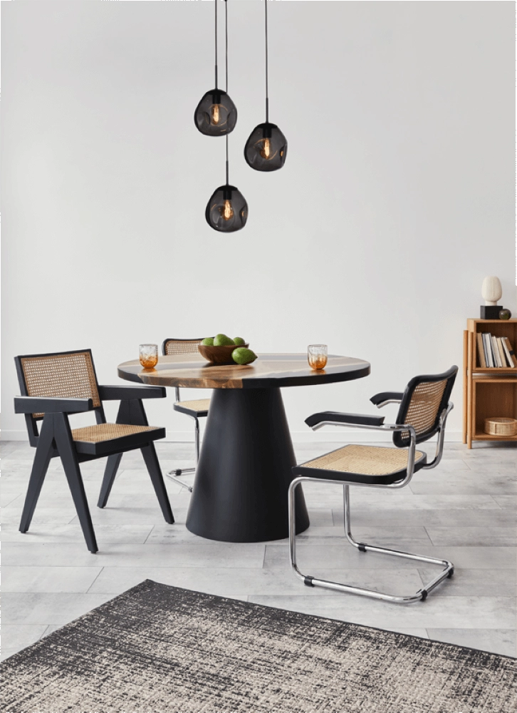 Pendel hanglamp Lava 3x smoke glas Ø 24cm Masterlight 8718121286488