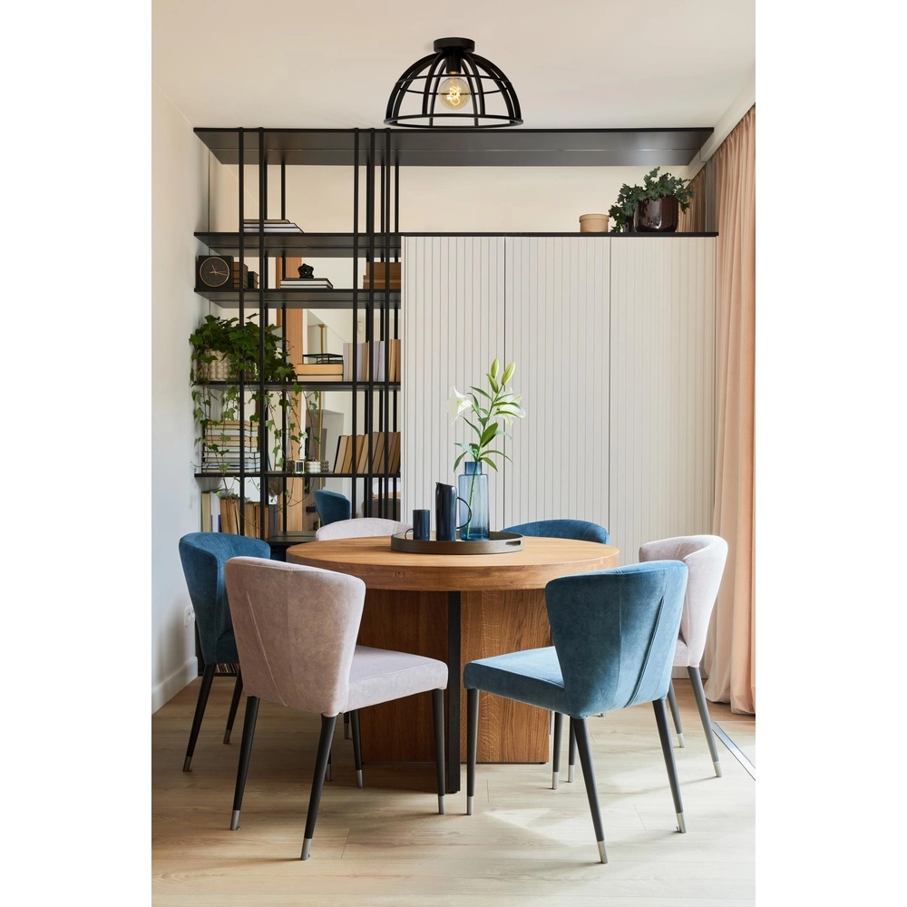 Plafondlamp Dikra industrieel zwart Lucide 5411212761033