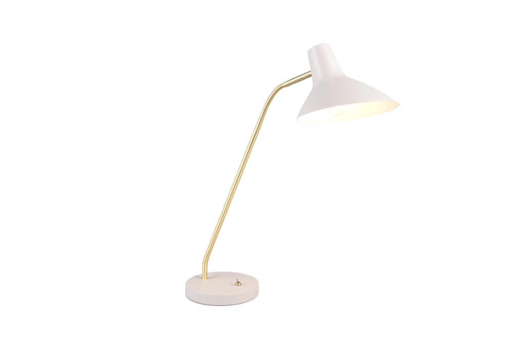Strakke bureaulamp Traveller wit Trio 4017807613728
