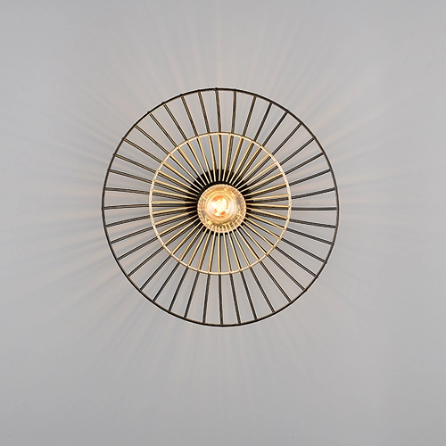 Plafondlamp Lauris Ø 30cm zwart Trio 4017807678116