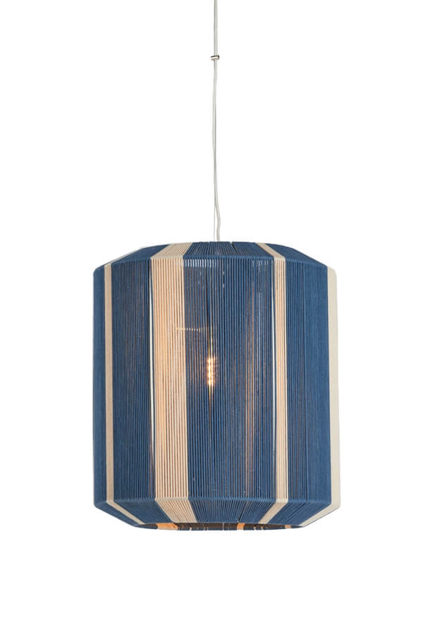 Hanglamp Kozana blauw met crème Ø 48cm Hanglamp Kozana blauw met crème Ø 48cm