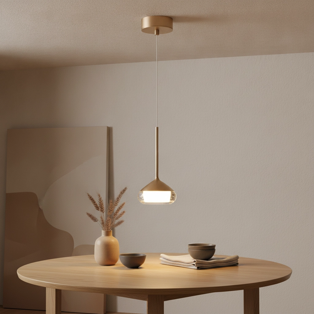 Design hanglamp Phoenix champagne Ø 11,6cm