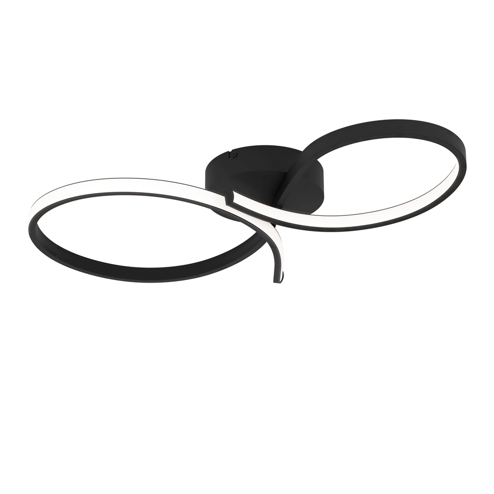 Moderne led plafondlamp Serpins 60cm - zwart Eglo 9008606313655