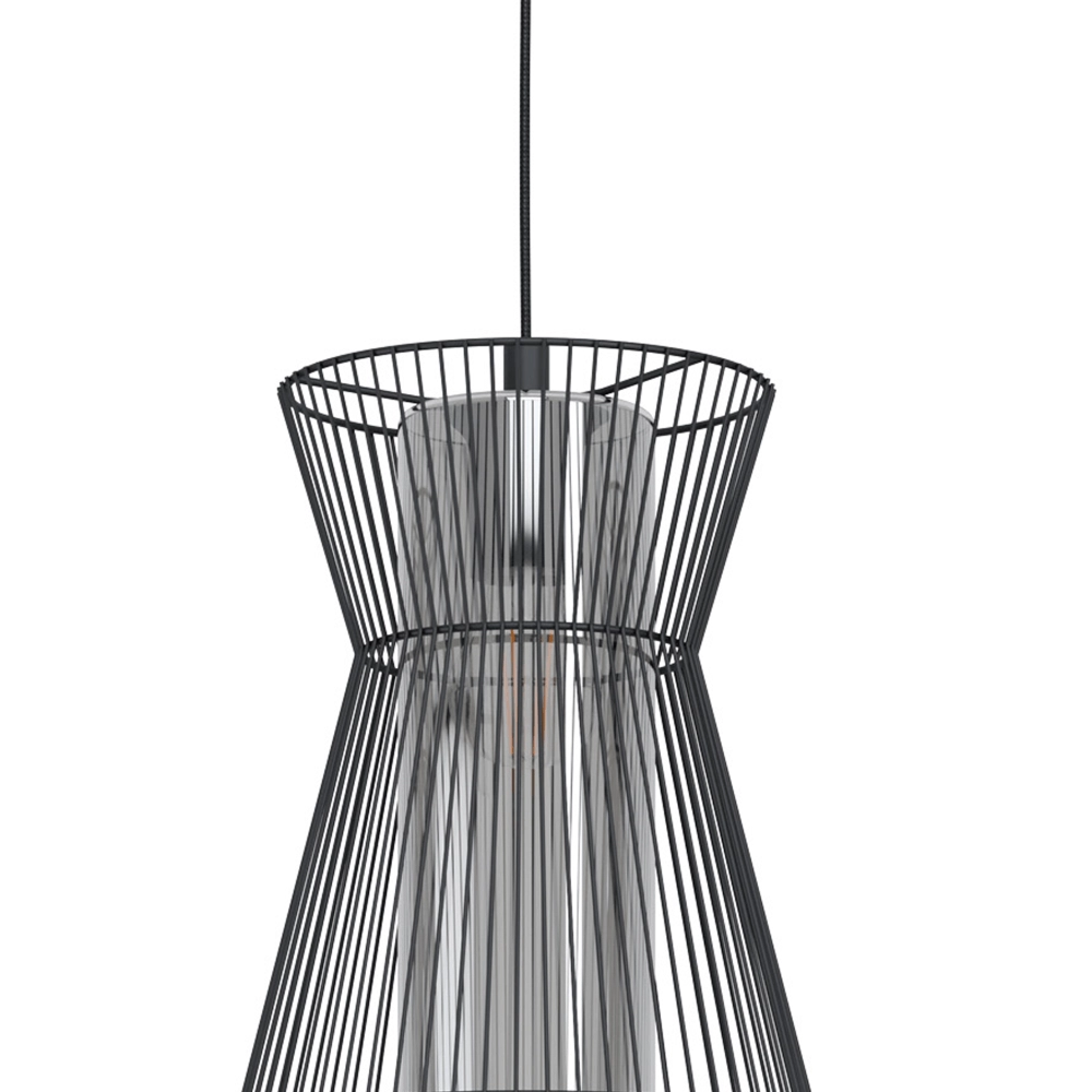 3-lichts hanglamp Maseta zwart Eglo 9002759996345