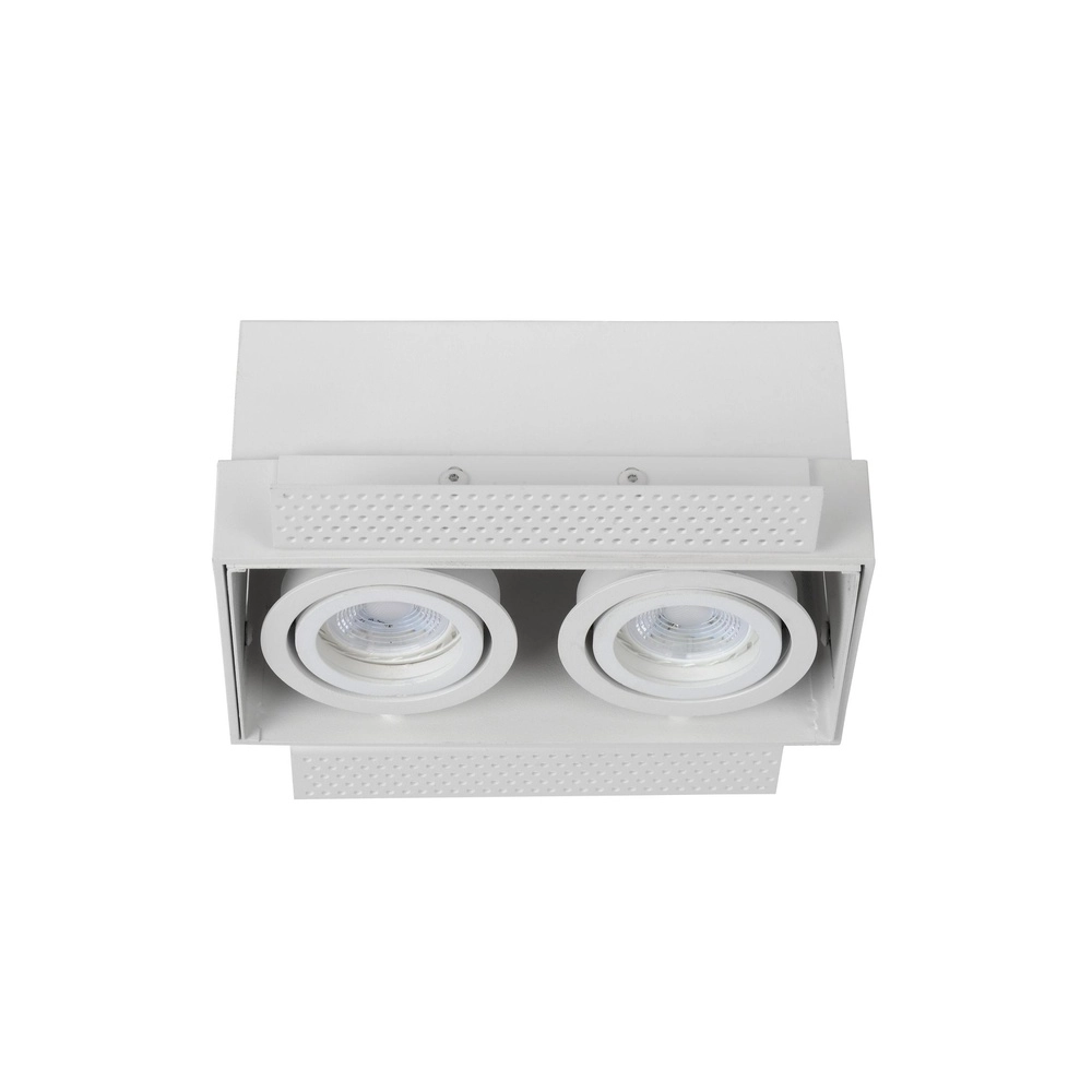 Strakke inbouwspot Trimless dubbel wit