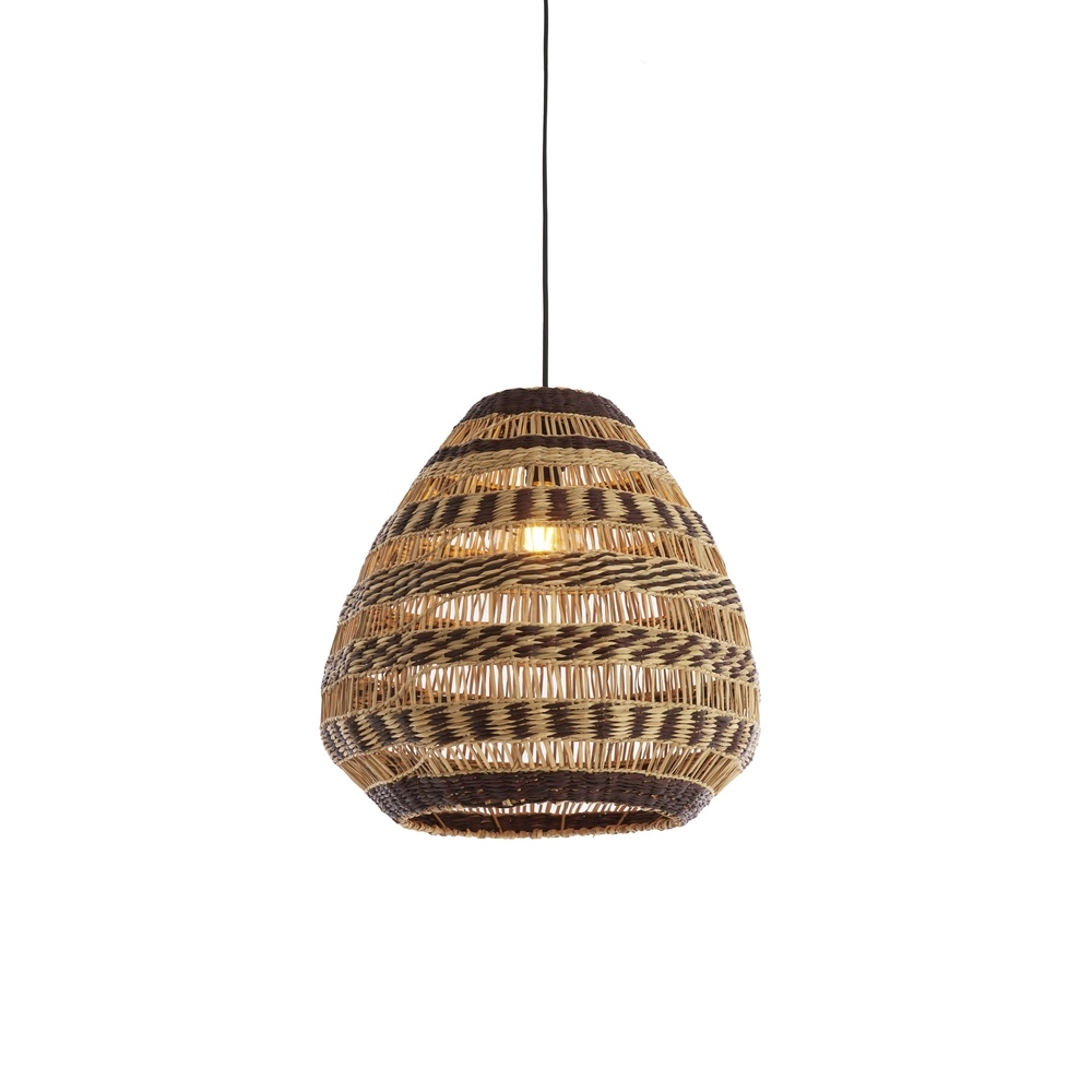 Rotan hanglamp Soluna Ø 47cm - donkerbruin naturel Light & Living 8717807836764