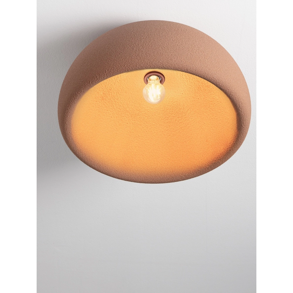 Moderne plafondlamp Davo terracotta Ø 50cm Lyora 5212017495716
