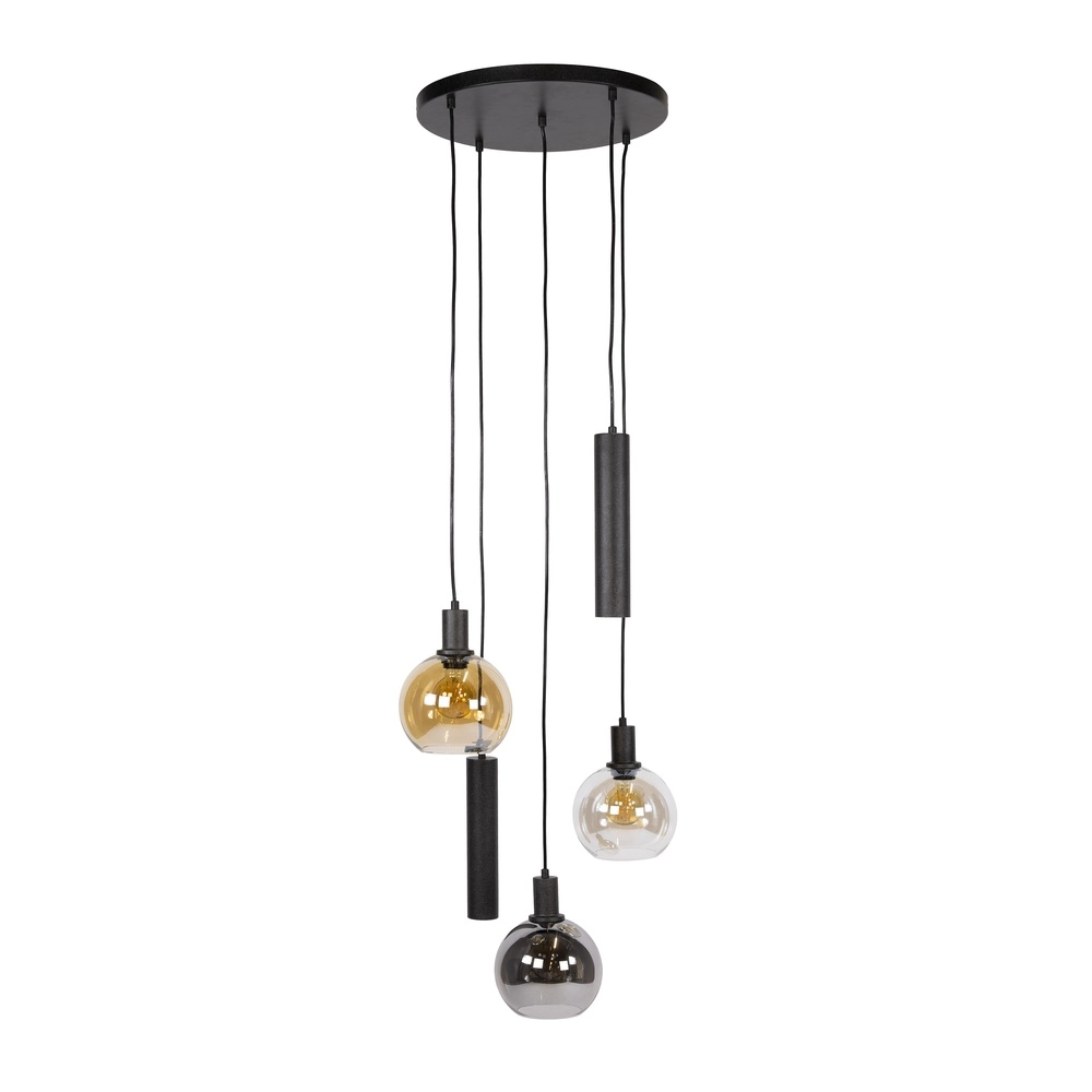 Vide hanglamp Sfera met glazen en pendels Lyora 8716803512429