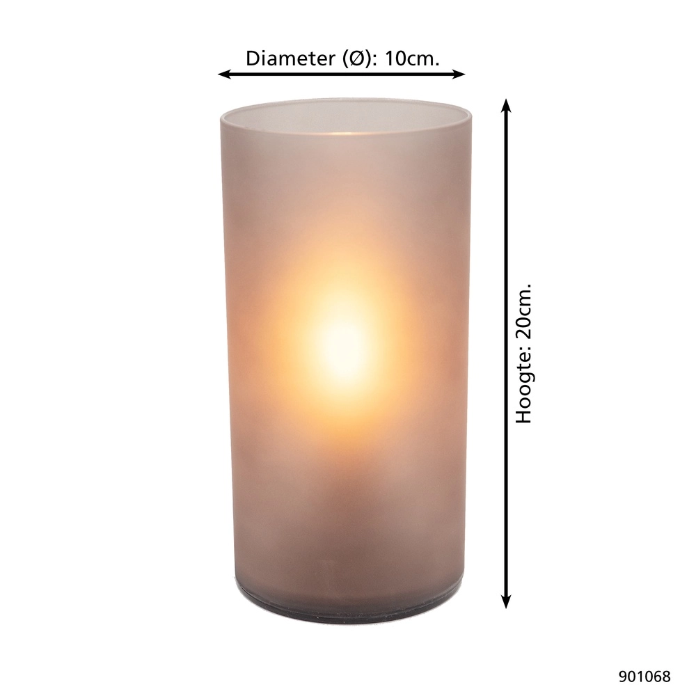 Nachtkastlamp Geo frosted smoke glas Eglo 9008606304356