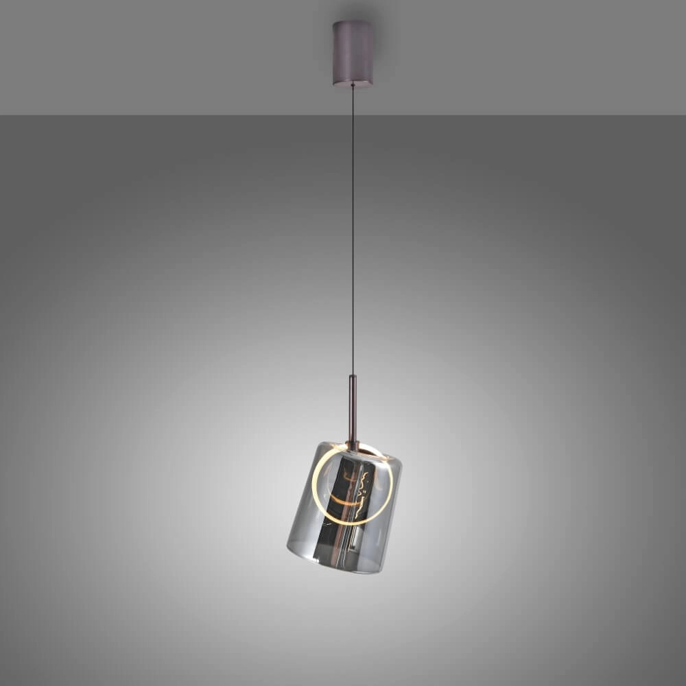 Hanglamp Zula smoked Paul Neuhaus 4012248383612