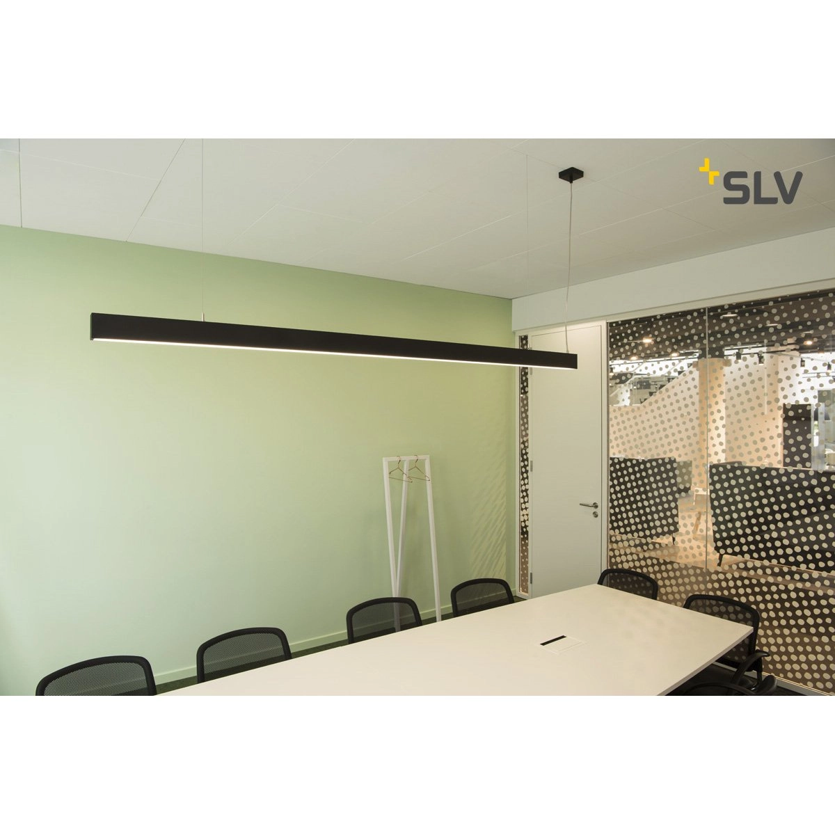 Kantoor hanglamp Glenos 4000K 200cm zwart SLV 4024163197038
