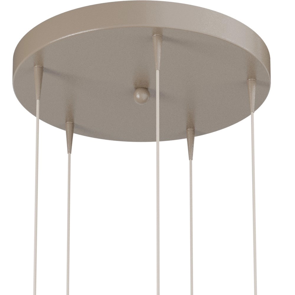 5-lichts hanglamp Talana beige terra Ø 35cm DTW Masterlight 8718121399072