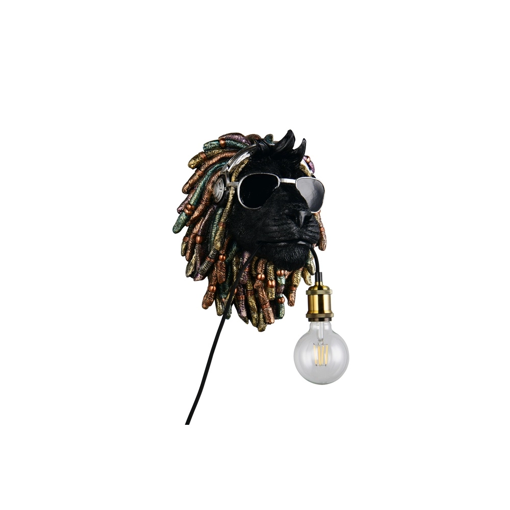 Wandlamp Leo zwart Trio 4017807677911