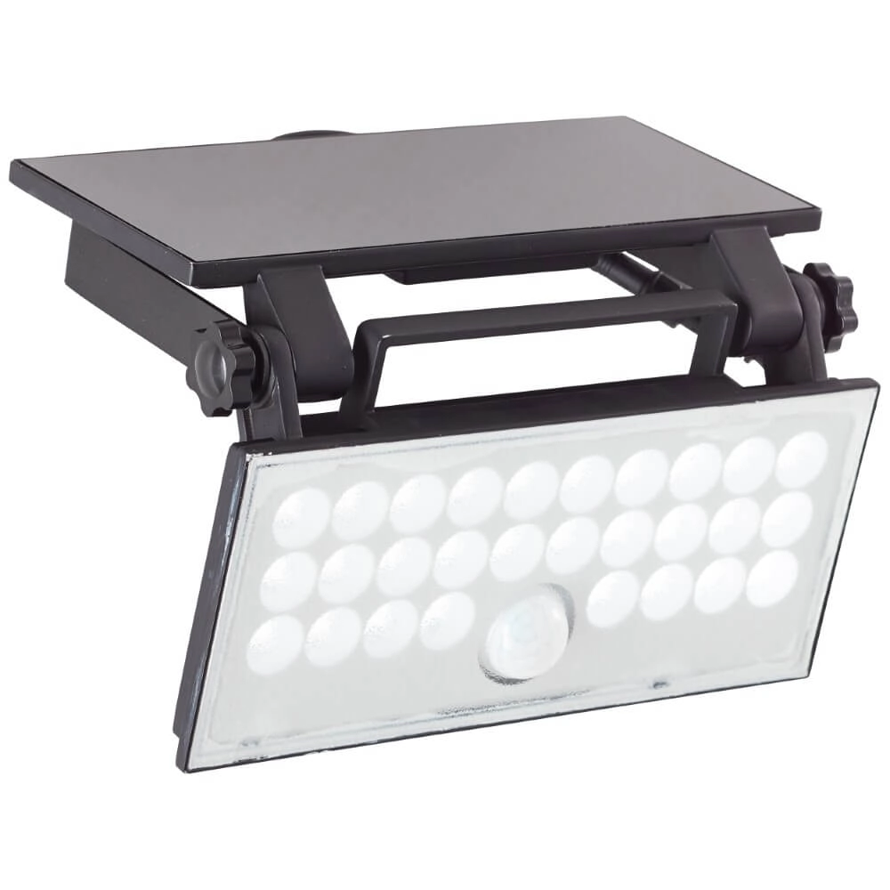 Zwarte muurlamp Luton solar Brilliant 4004353437793