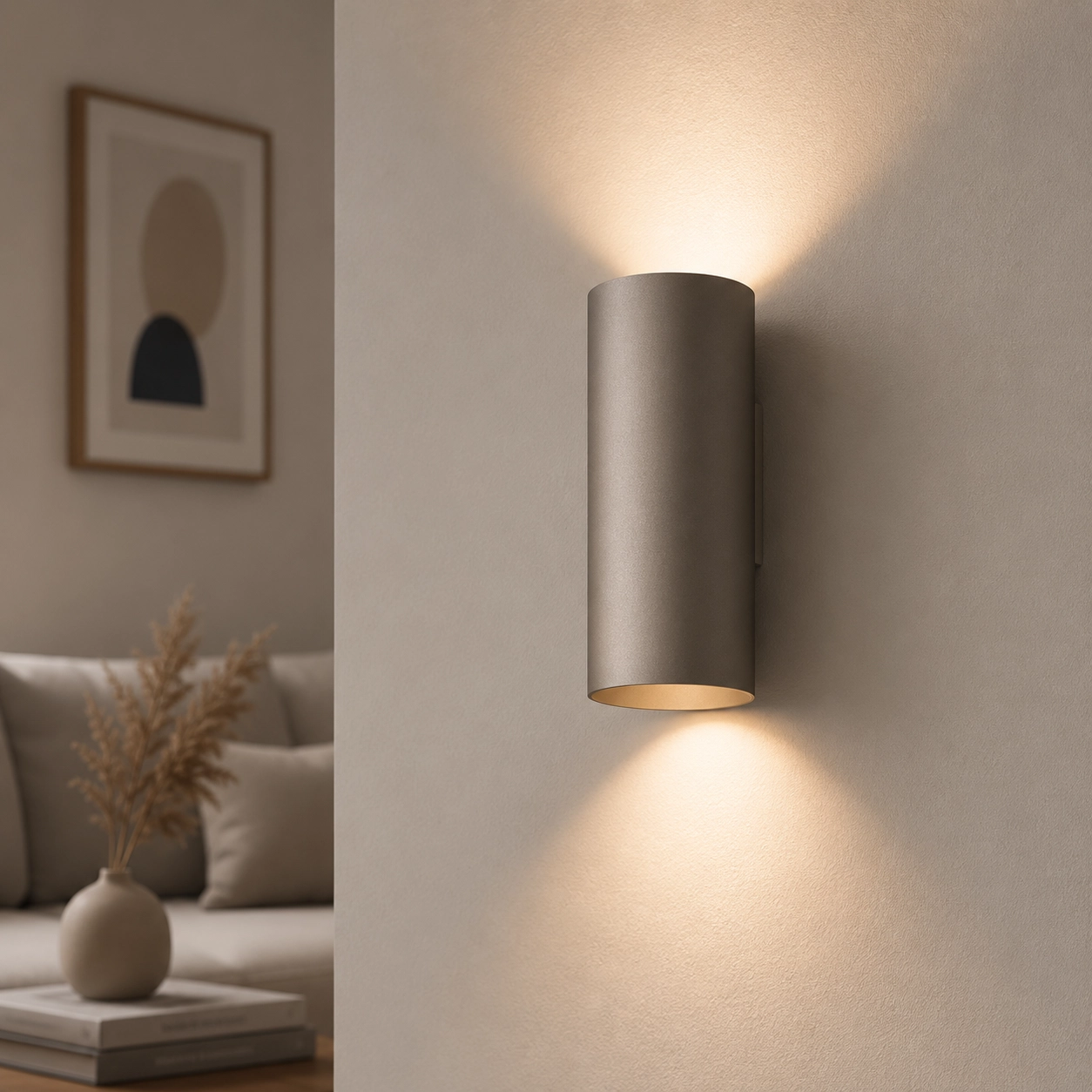 Design opbouwspot Roulo champagne up & down