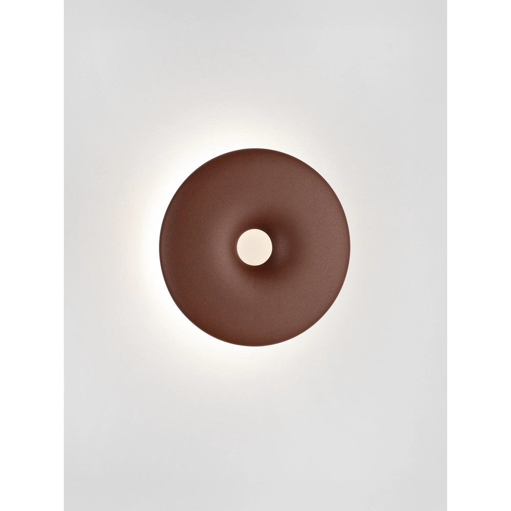 Unieke wandlamp Splash rond roestbruin Lyora 5212017497208