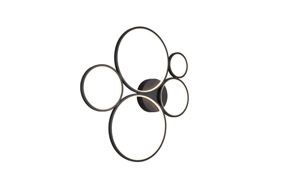 Design plafondlamp Rondo 5-rings Design plafondlamp Rondo 5-rings