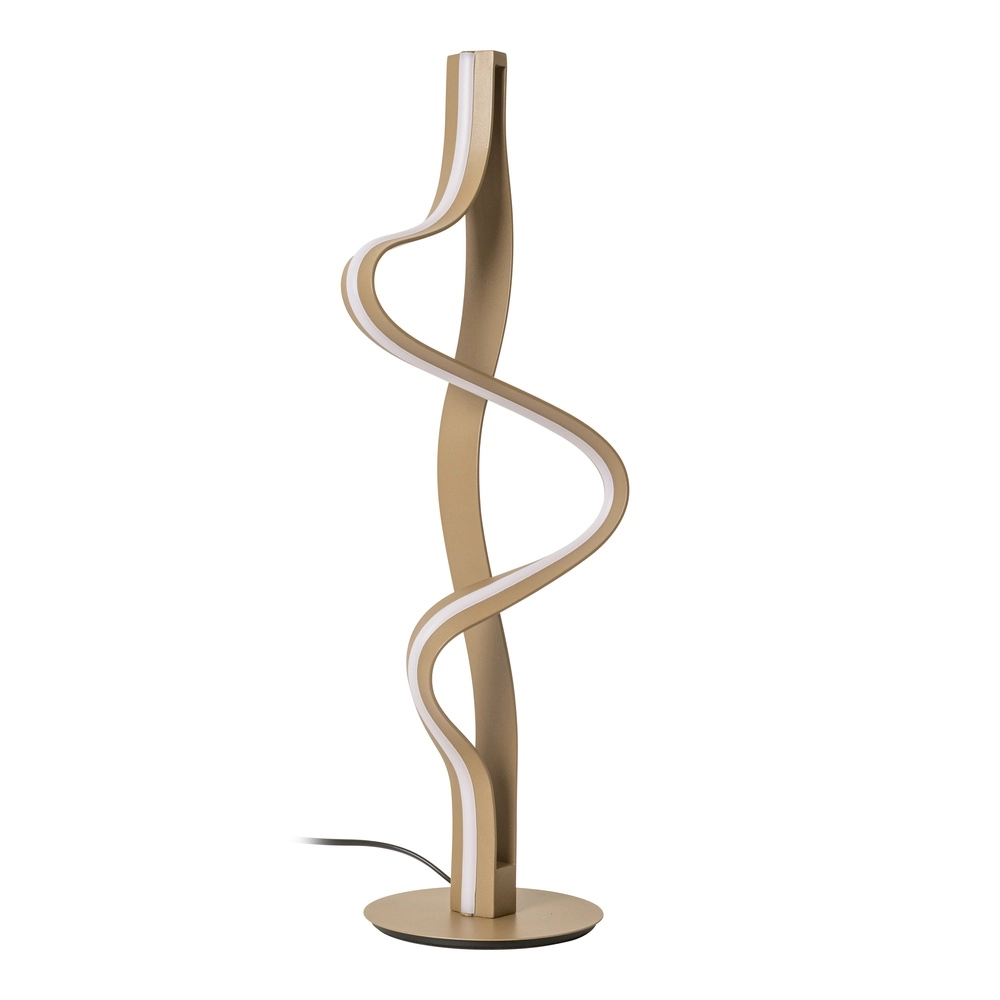 Tafellamp Lambada krul champagne Premium by Lucide 5411212520920