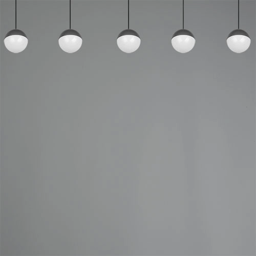 5-lichts hanglamp Senta antraciet Trio 4017807697872