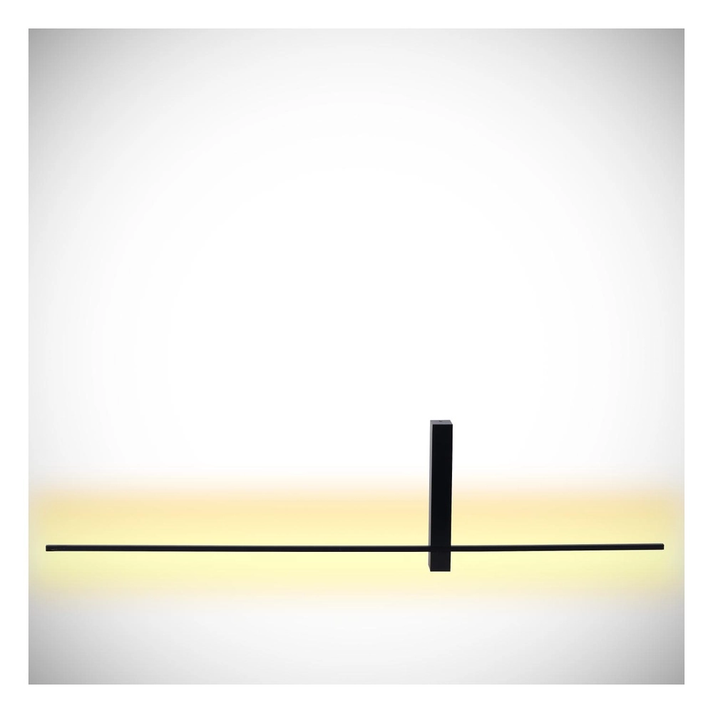 Strakke wandlamp Segin zwart 90cm Lucide 5411212126917