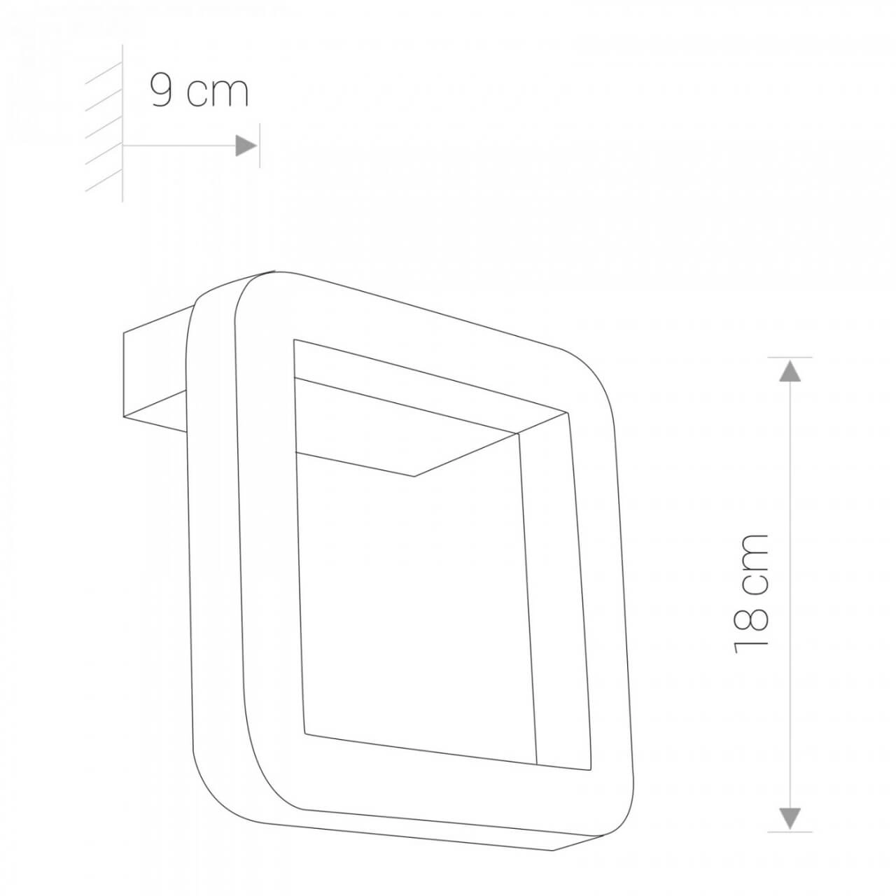 Strakke muurlamp Thika met led verlichting Lyora 5903139912198