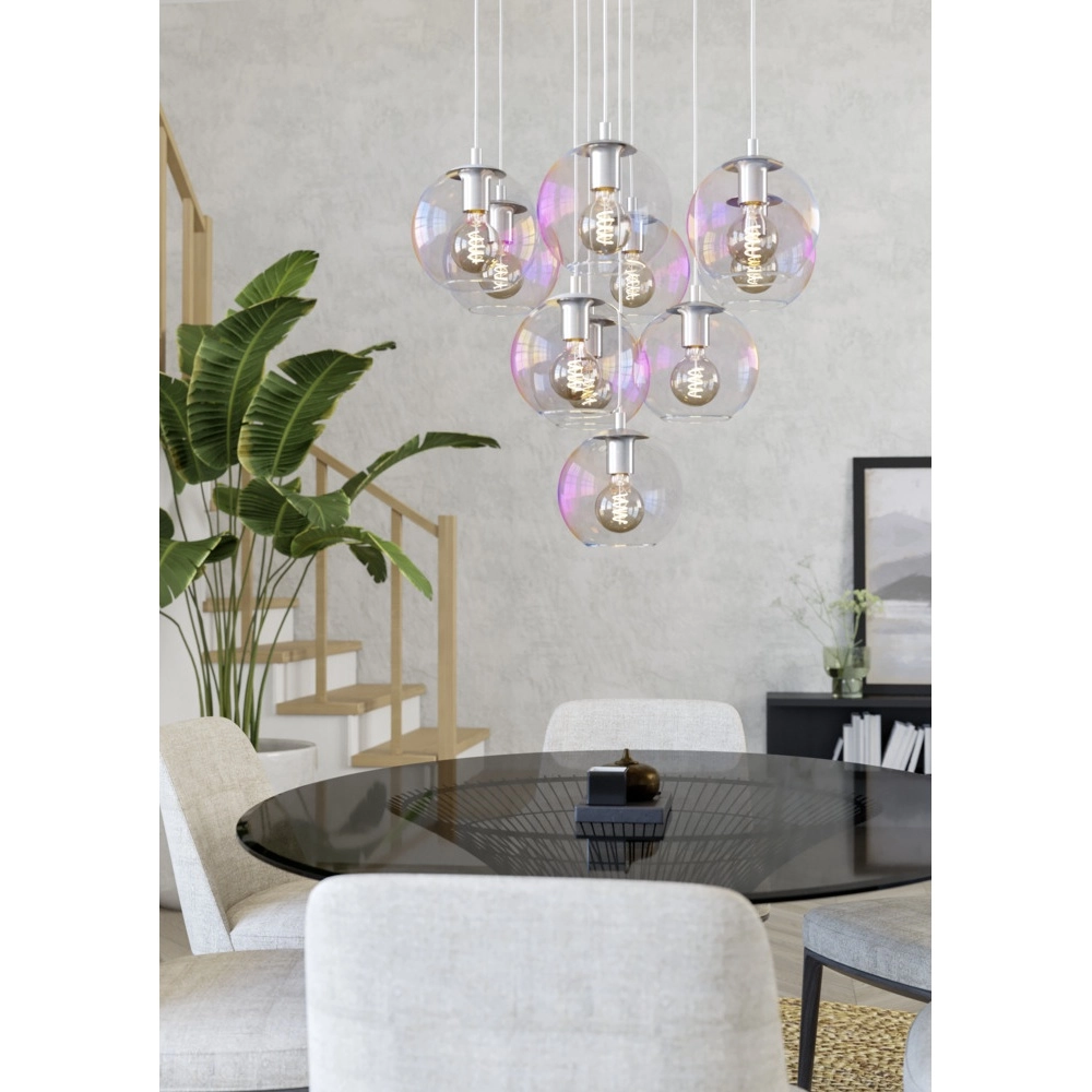 Hanglamp Ariscani 2 10-lichts chroom Eglo 9008606358113