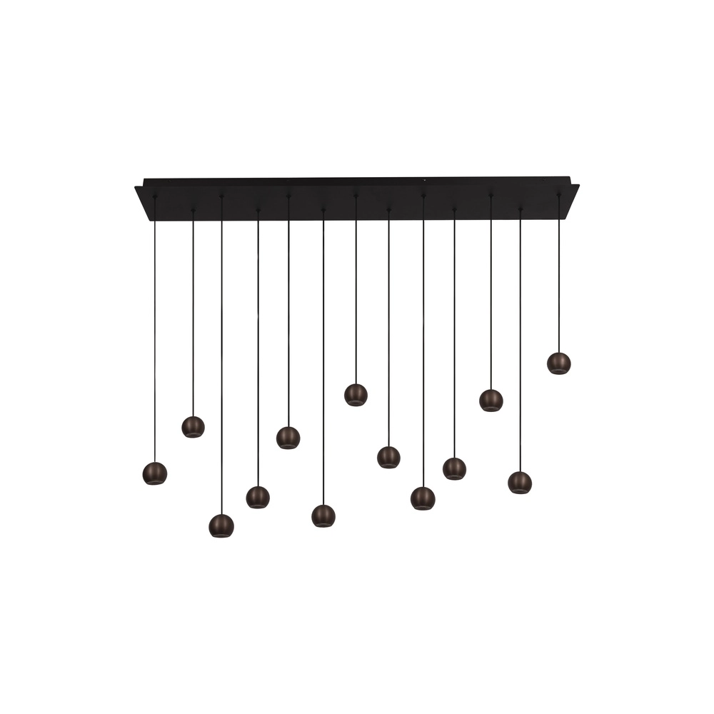 Design hanglamp Montana 13-lichts koffie bruin Premium by Lucide 5411212680150