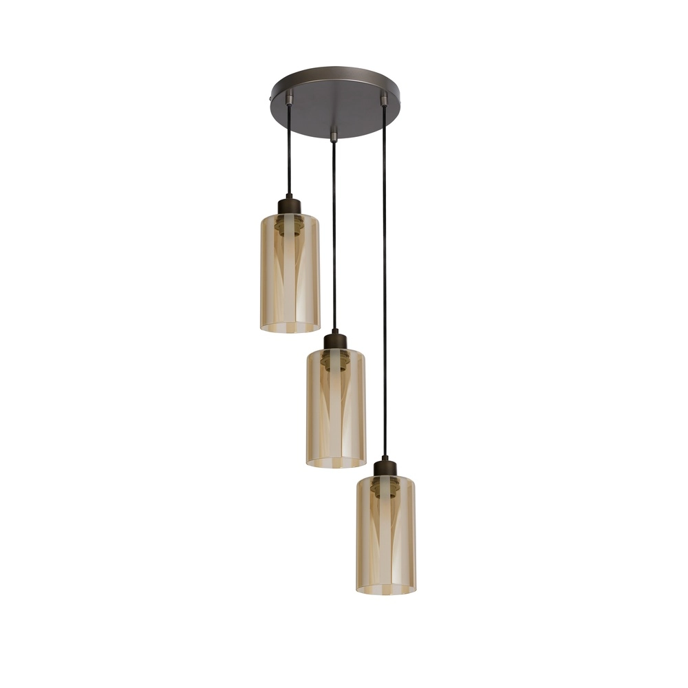 Design hanglamp Kent 3-lichts brons Searchlight 5,05342E+12