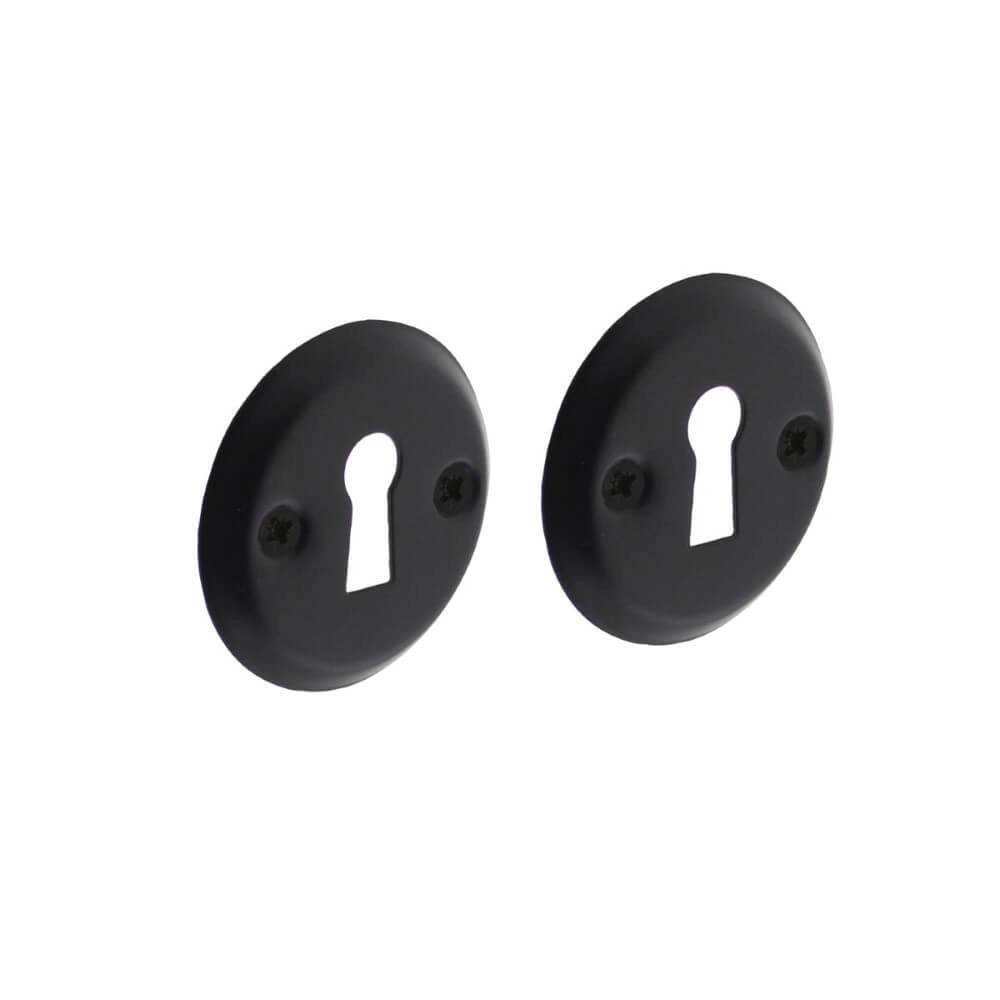 Set van 2 sleutelrozetten Tira rond zwart schroef