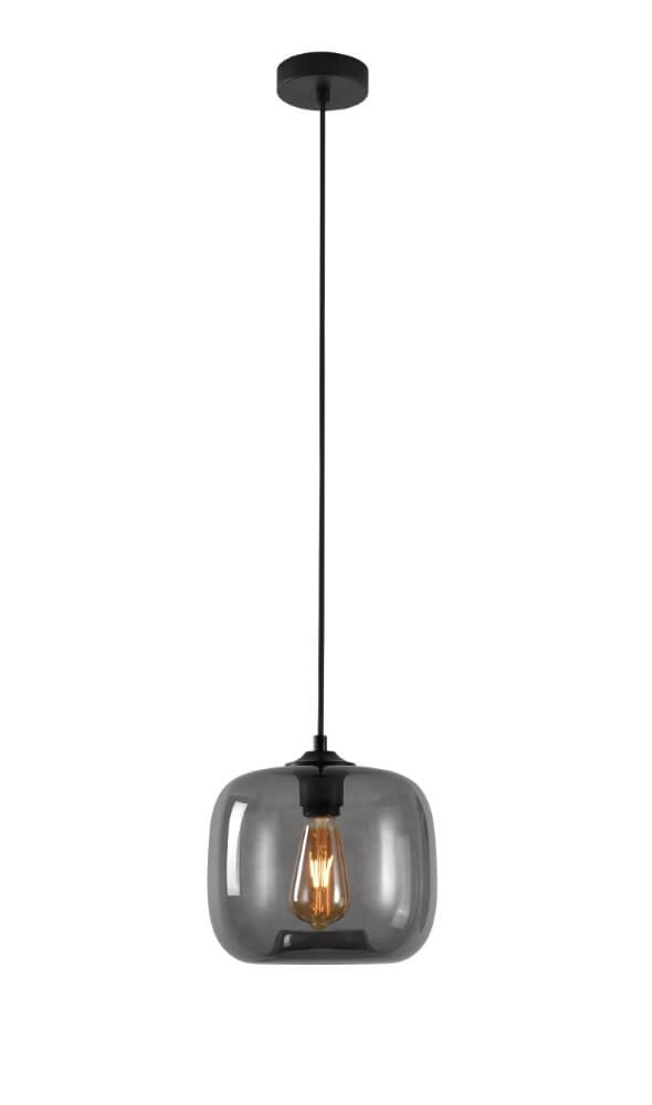 Hanglamp Preston grijs glas Ø 24cm Hanglamp Preston grijs glas Ø 24cm