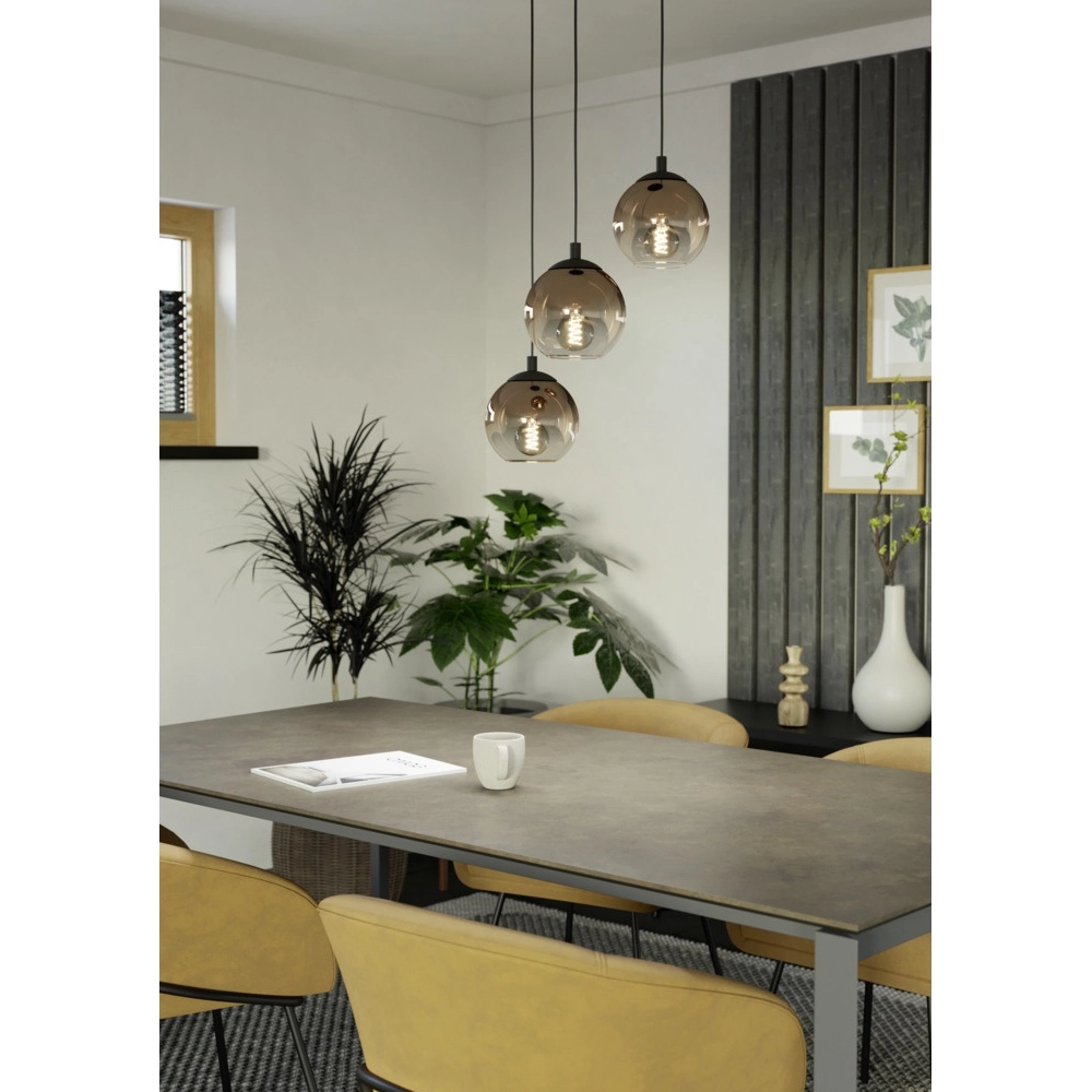 Hanglamp Ariscani 1 3-lichts zwart rond Eglo 9008606358069