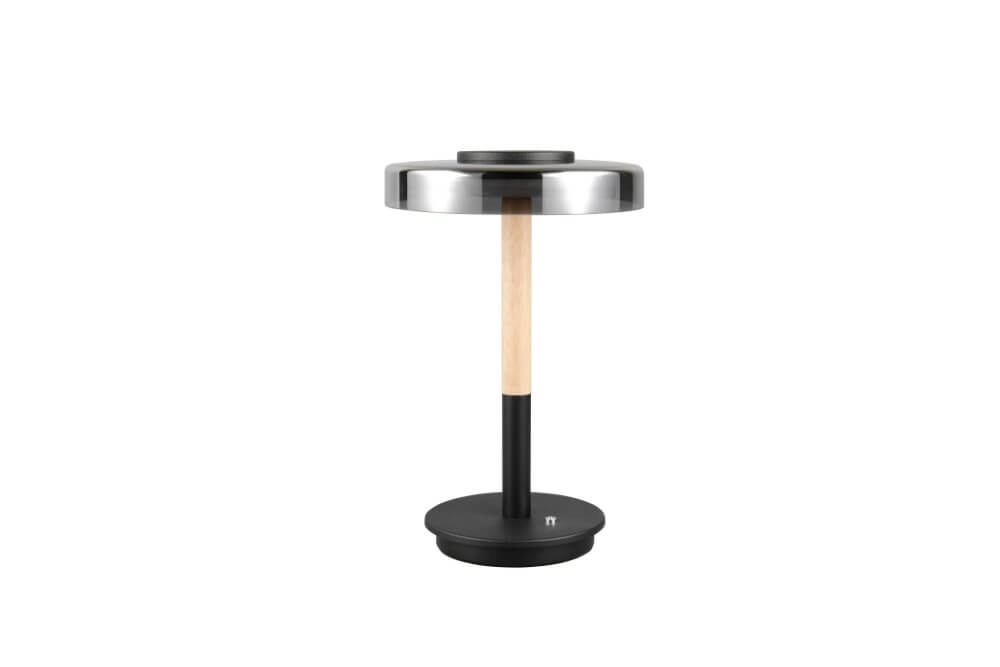 Led tafellamp Celeste smoke glas Trio 4017807616873