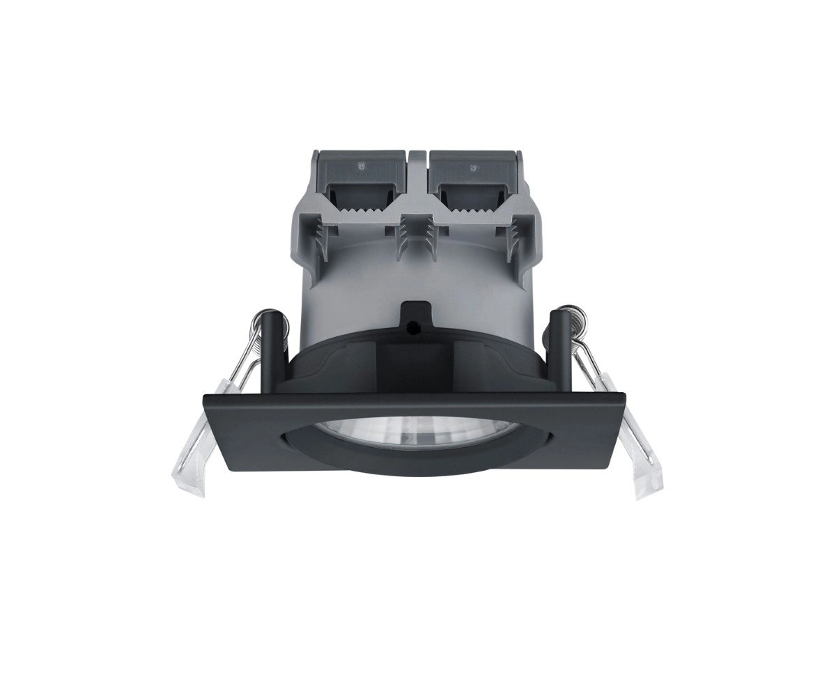 Led inbouwspot Pamir Square 5,5w - 3000K - 8,5cm zwart Trio 4017807378030
