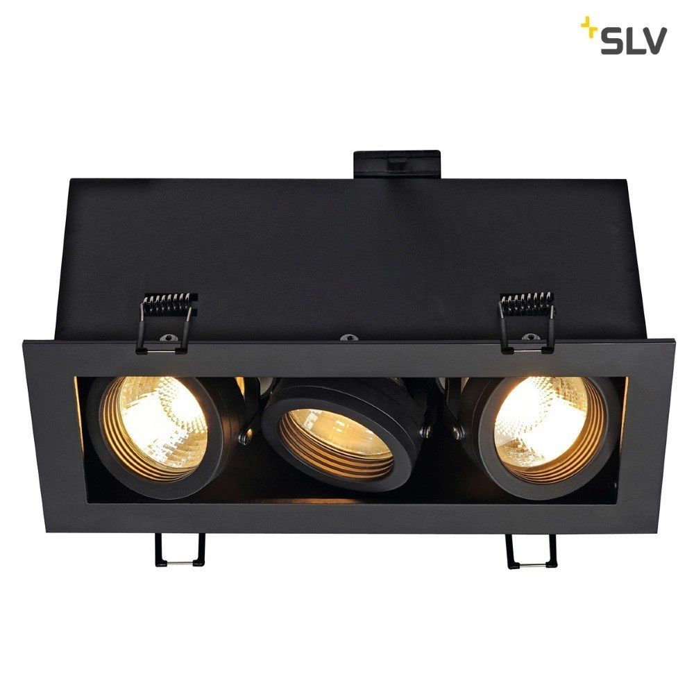 Inbouwspot Kadux 3 GU10 9cm zwart SLV 4024163151504