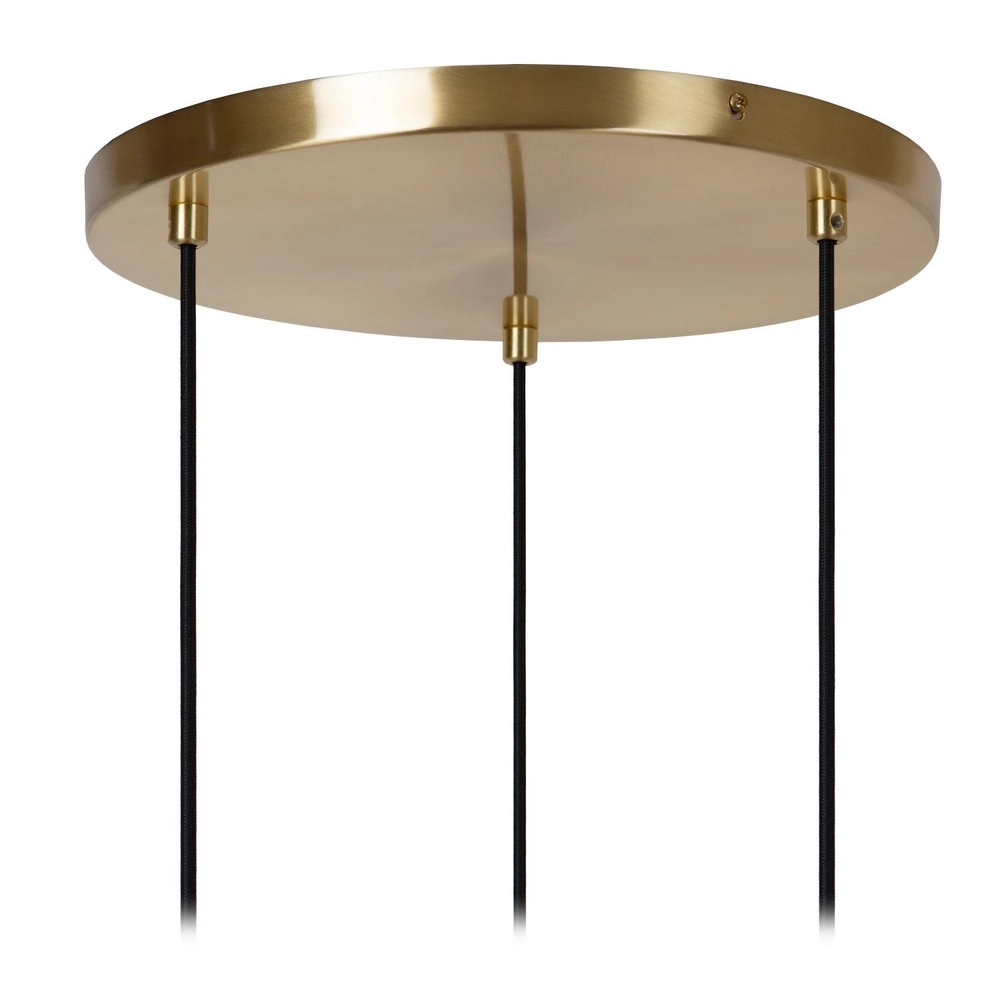 Strakke hanglamp Alicent goud 3-lichts Lucide 5411212032164
