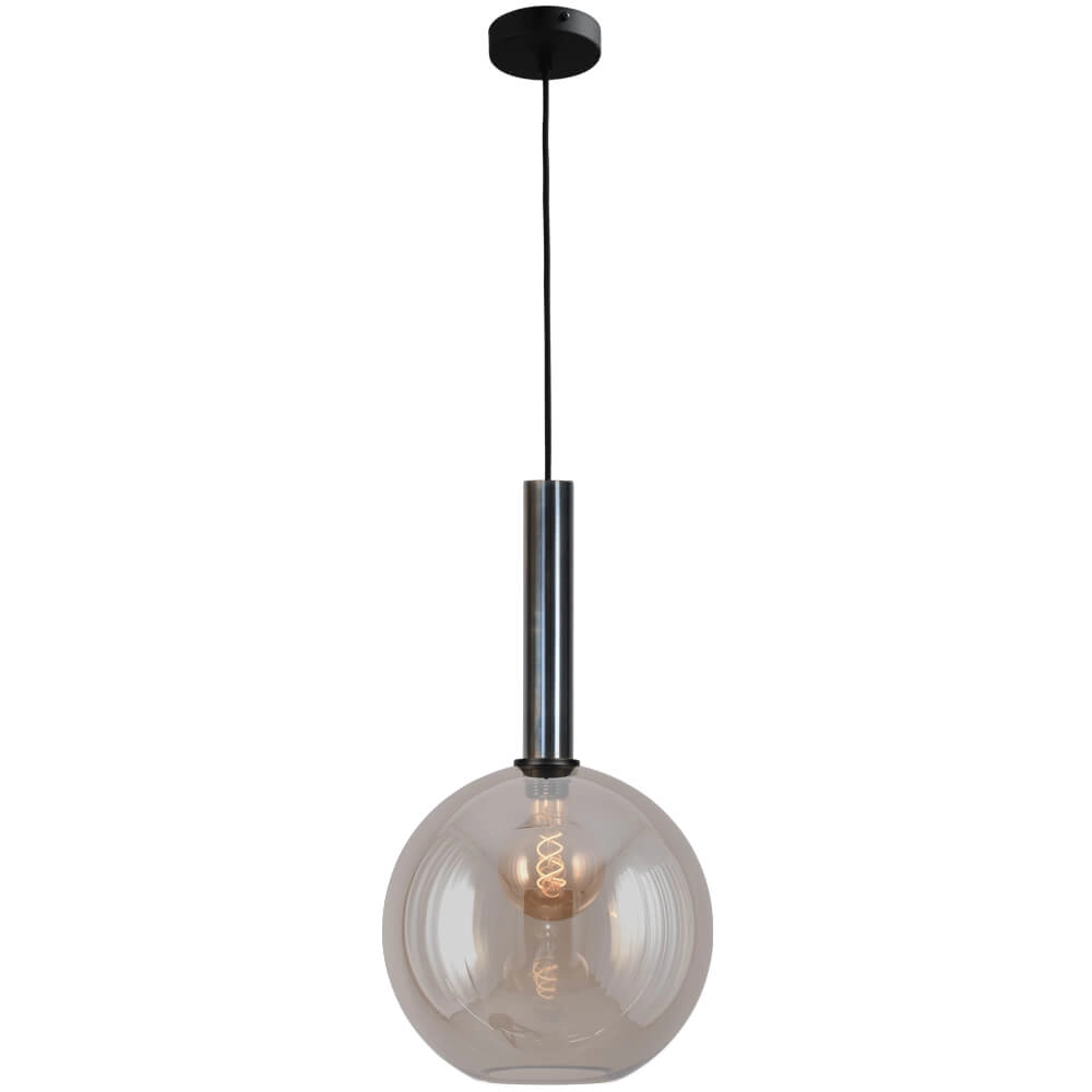 Hanglamp Ø 30cm Bella 2 Dappled oil met goud glas Hanglamp Ø 30cm Bella 2 Dappled oil met goud glas