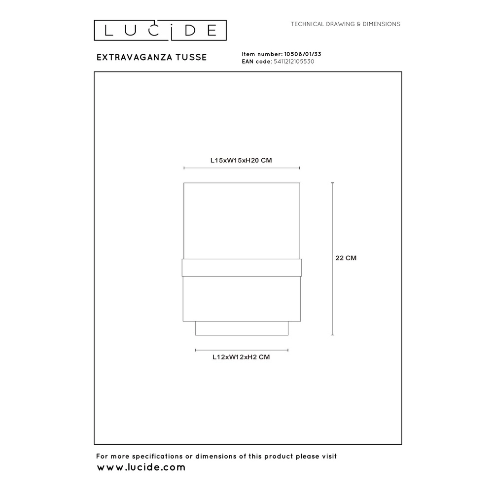 Design tafellamp Extravaganza Tusse groen Ø 15cm Lucide 5411212105530