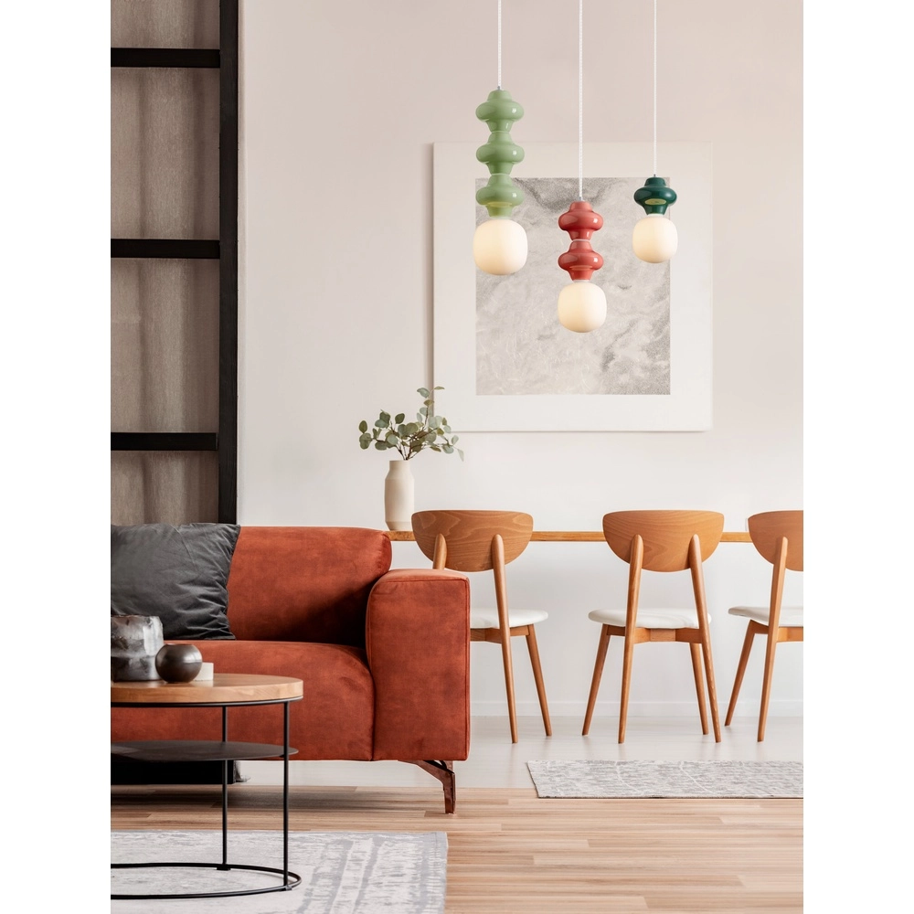 Hanglamp Clio S groen keramiek Lyora 5212017461193