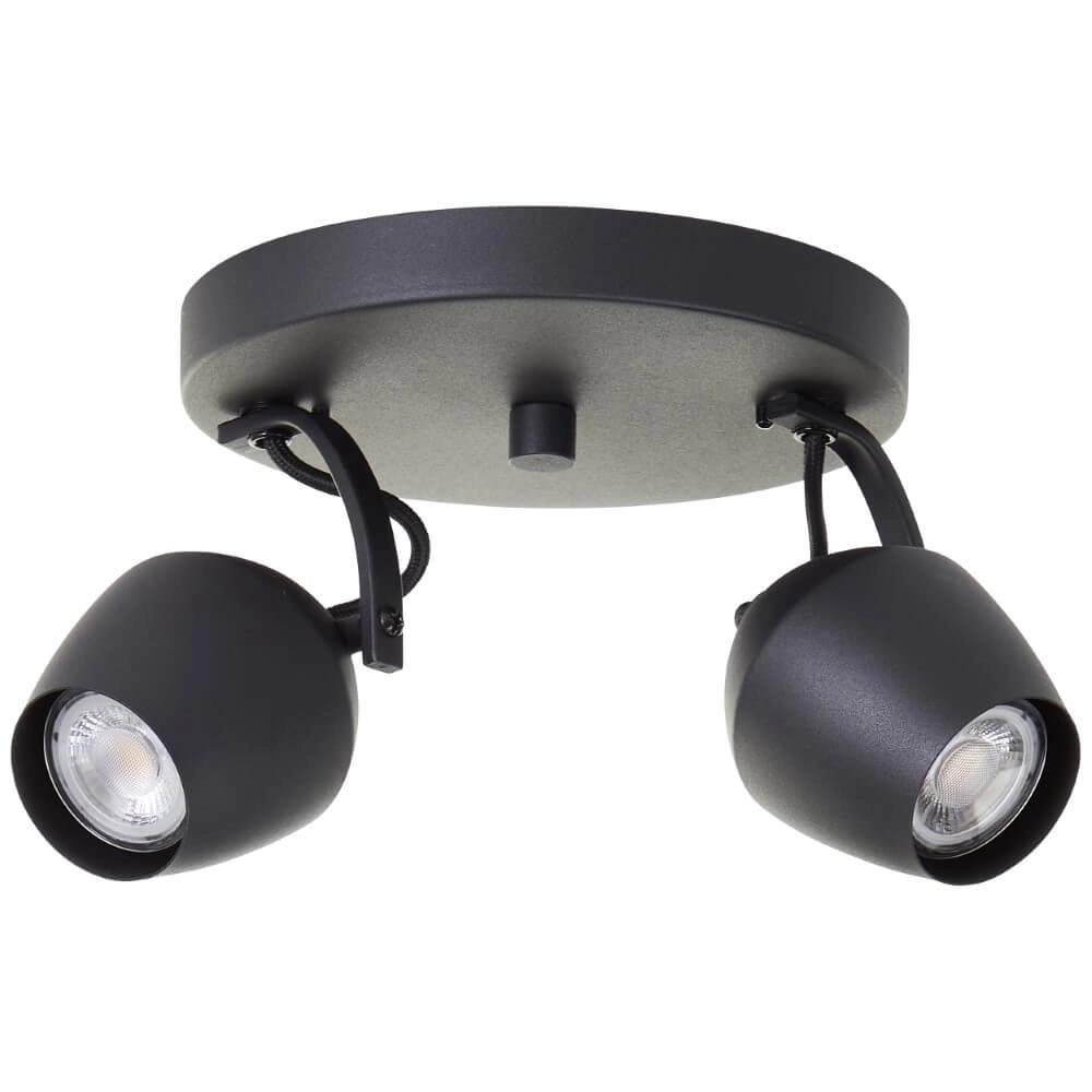 3-lichts opbouwspot Vertino zwart Brilliant 4004353441387