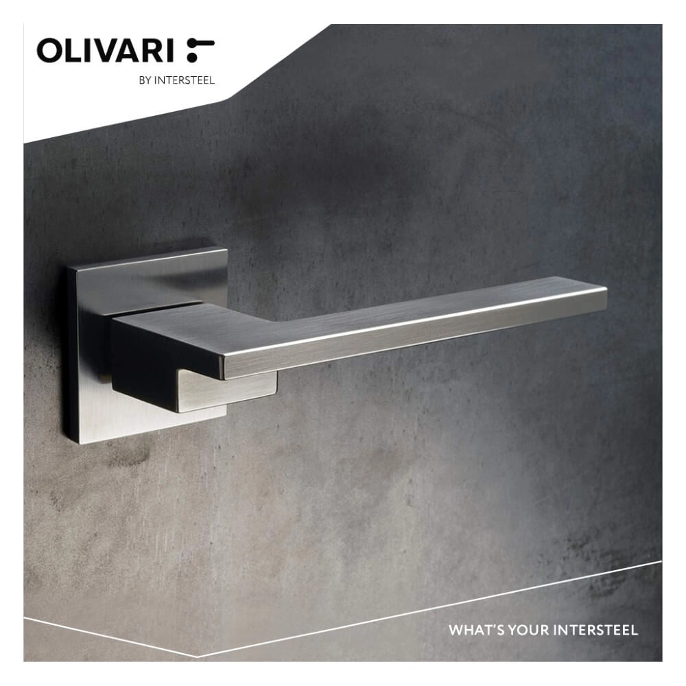 Design deurklink Living mat chroom Olivari 8714186477243