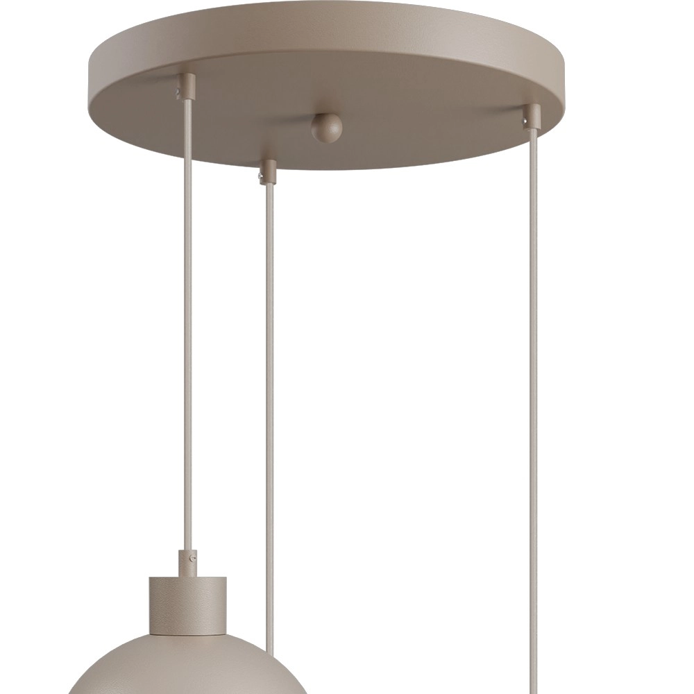 Design hanglamp Opera 3-lichts beige terra Ø 35cm Masterlight 8718121424231