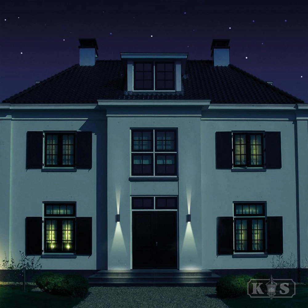 Up en downlight Channel verstelbaar zwart KS Verlichting 8714732746540