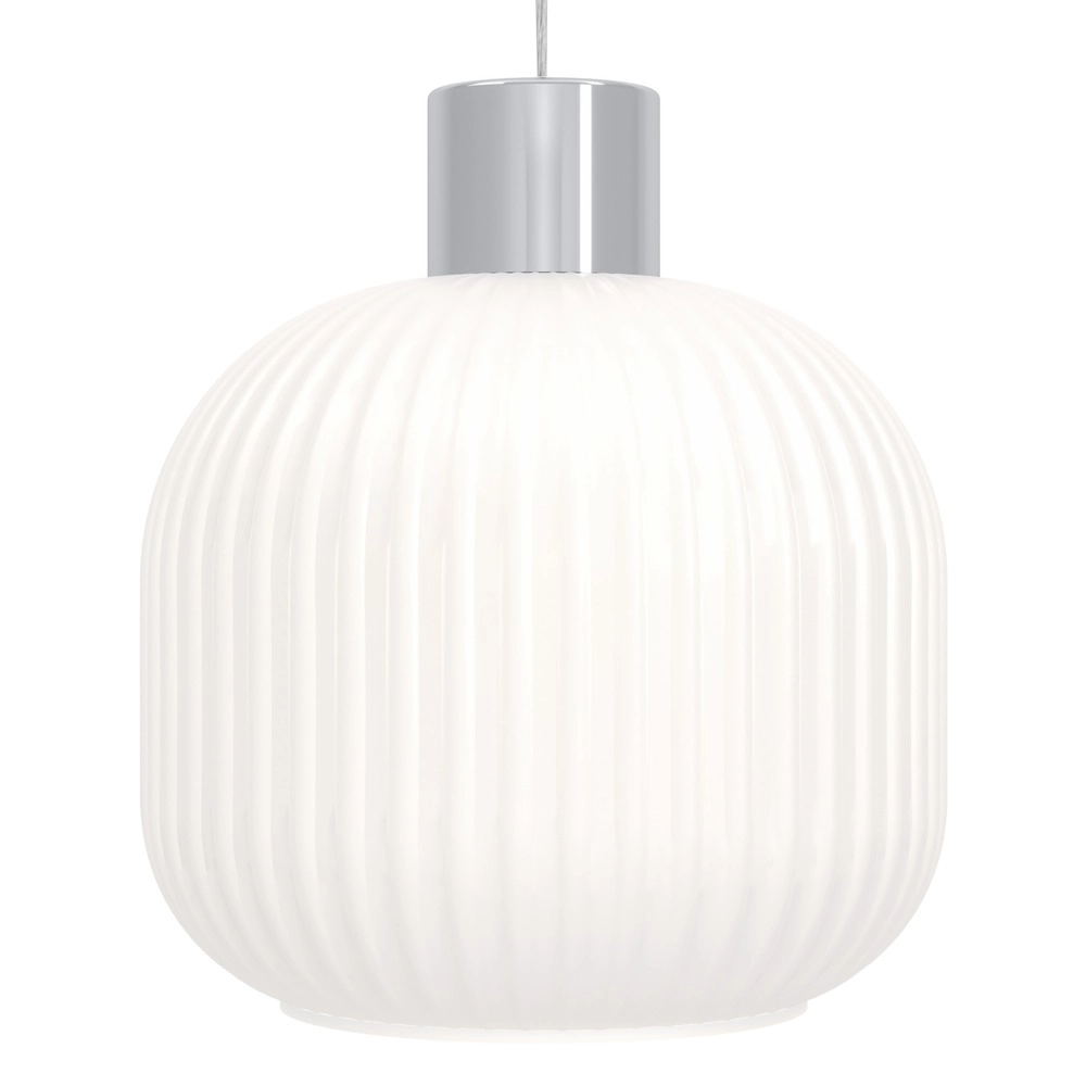 Design hanglamp Dasmina chroom met wit Ø 20cm Eglo 9008606406289