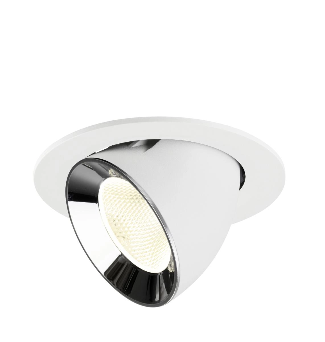 Inbouwspot Numinos Gimble L wit/chroom 4000K - 20gr