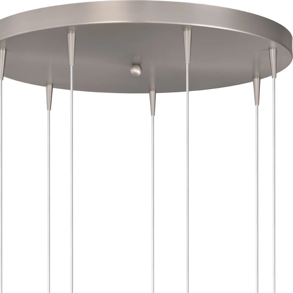 7-lichts hanglamp Talana nikkel Ø 50cm DTW Masterlight 8718121354002